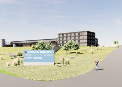 Halles d&rsquo;exploitation bois et bureaux